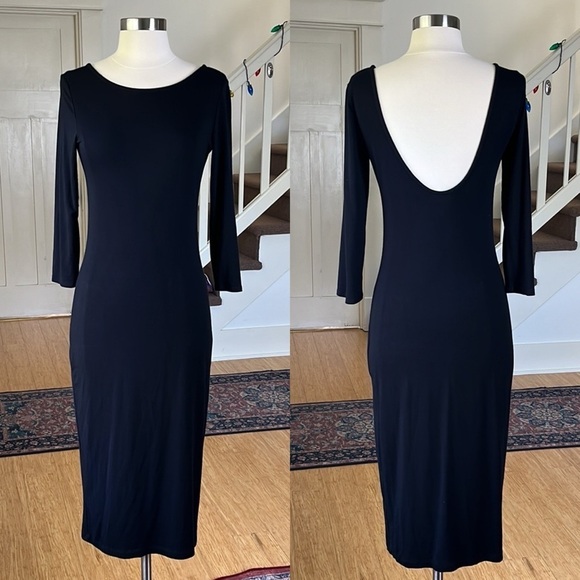 LULUS Lightweight Jersey Knit Midi Dress Size Medium - Picture 2 of 8